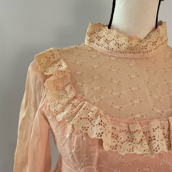 Vintage Judy Gibbs Victorian Style Dress - Picture 3 of 5